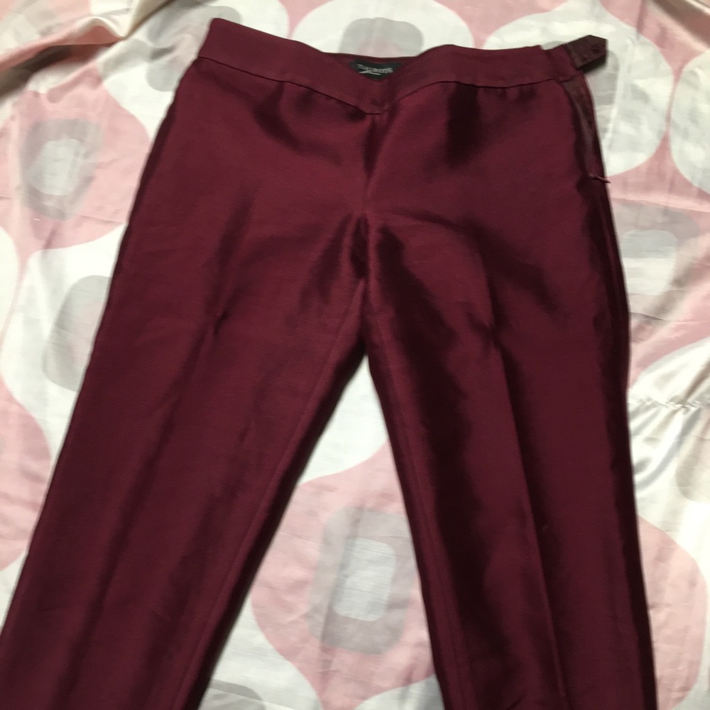 Talbot’s SILK GAZAR TAILORED ANKLE PANTS size 4P